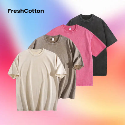 Women'S Graphic Print Tops 4-Pack - Unisex Soft Washed Cotton Fabric Short-Sleeve round Neck Tees, Classic Relaxed Fit for Everyday Streetwear, Thanksgiving Wear, Shortsleeve, Crew Neck, Easter, Valentines Day, Athletic, Outdoors, Casual, Essential, Jogge