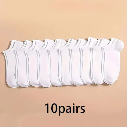 Solid  Low Cut Ankle Socks for Men and Women, Breathable and Durable Multipacks for Daily Wear.