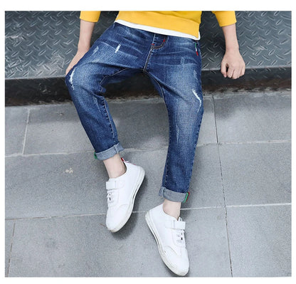 Kids Boys Clothes Jeans Pants Children Wears Denim Clothing Infant Baby Trousers Bottoms 4 5 6 7 8 9 10 11 Years