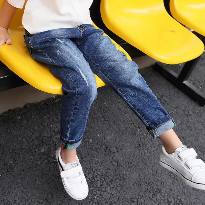 Kids Boys Clothes Jeans Pants Children Wears Denim Clothing Infant Baby Trousers Bottoms 4 5 6 7 8 9 10 11 Years