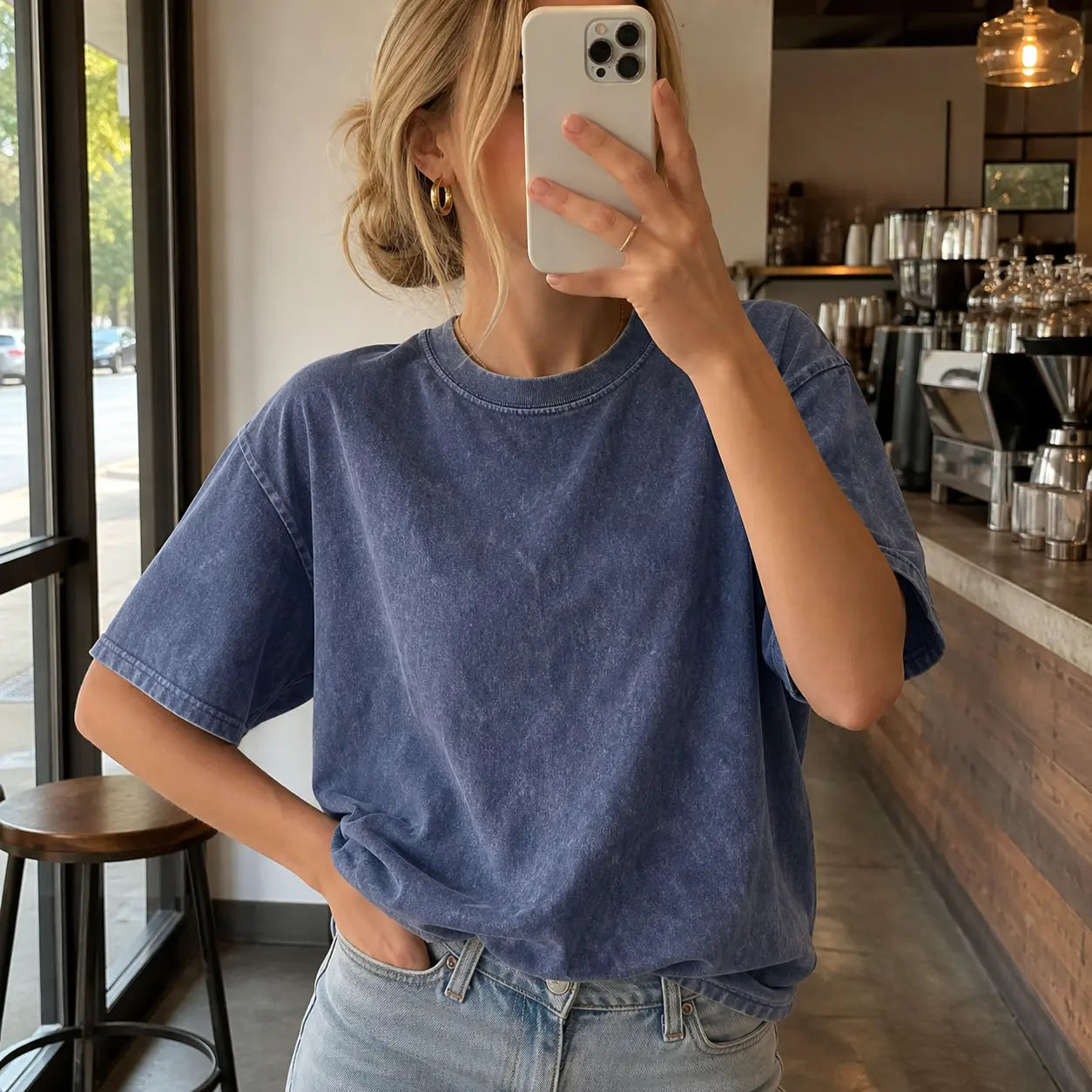 Women'S Graphic Print Tops 4-Pack - Unisex Soft Washed Cotton Fabric Short-Sleeve round Neck Tees, Classic Relaxed Fit for Everyday Streetwear, Thanksgiving Wear, Shortsleeve, Crew Neck, Easter, Valentines Day, Athletic, Outdoors, Casual, Essential, Jogge