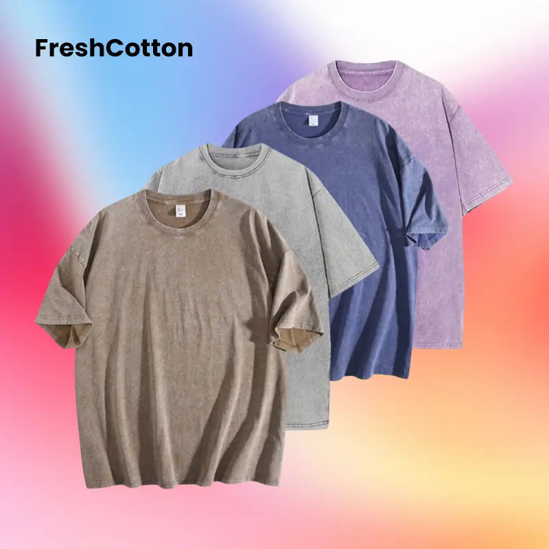 Women'S Graphic Print Tops 4-Pack - Unisex Soft Washed Cotton Fabric Short-Sleeve round Neck Tees, Classic Relaxed Fit for Everyday Streetwear, Thanksgiving Wear, Shortsleeve, Crew Neck, Easter, Valentines Day, Athletic, Outdoors, Casual, Essential, Jogge