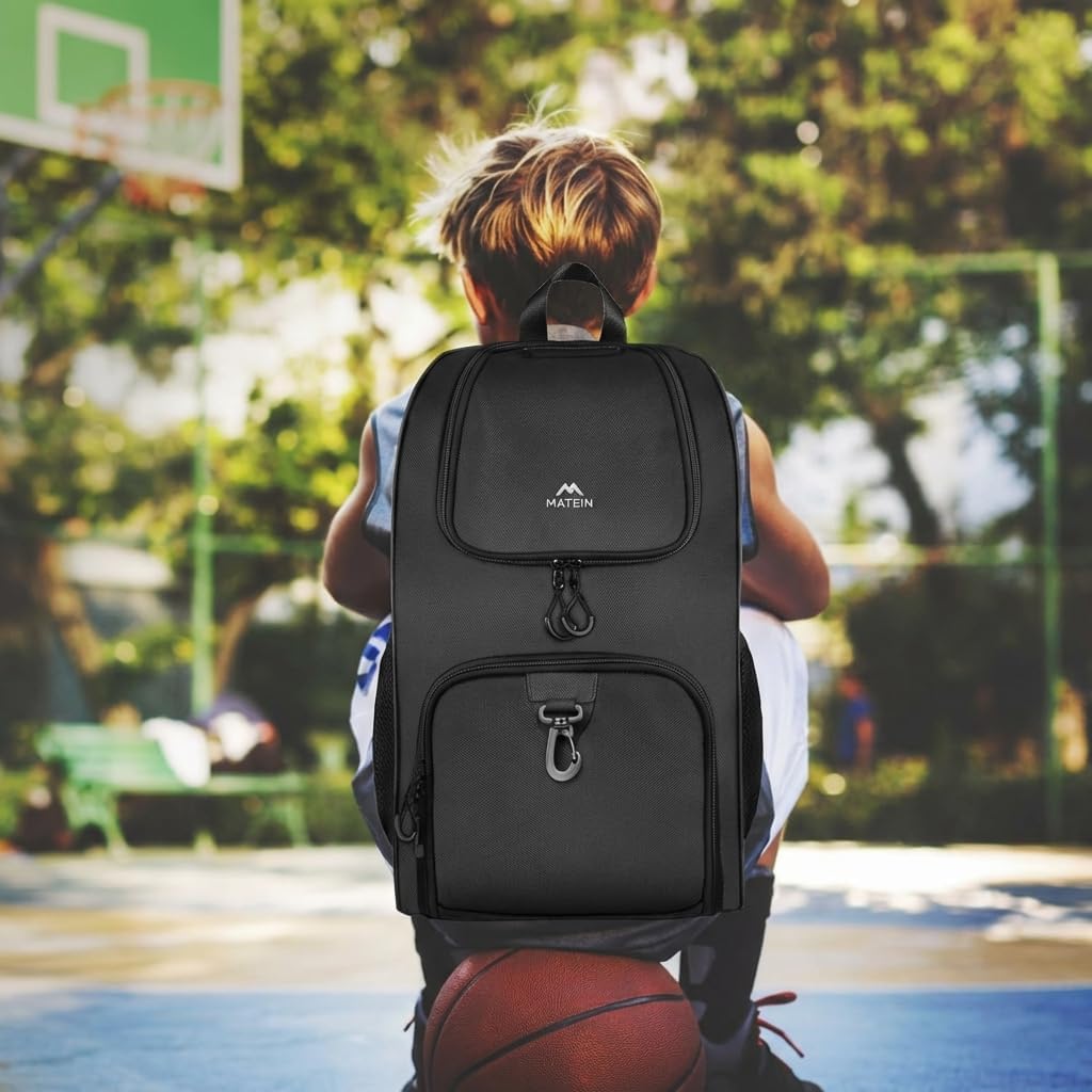 Sturdy Basketball Bag and Soccer Bag with Ball Holder, Shoe Compartment, tumbler, etc...