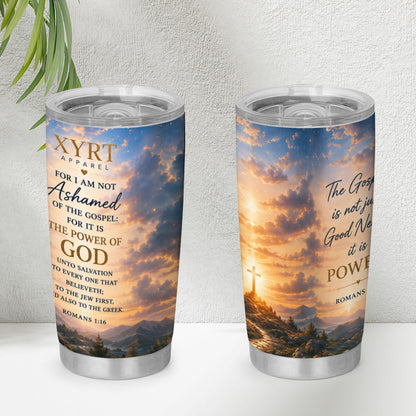 Xyrt Apparel Faith 20oz tumbler - Romans 1:16