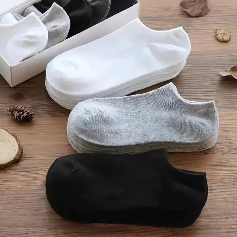 Solid  Low Cut Ankle Socks for Men and Women, Breathable and Durable Multipacks for Daily Wear.
