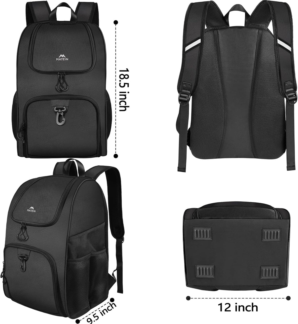 Sturdy Basketball Bag and Soccer Bag with Ball Holder, Shoe Compartment, tumbler, etc...