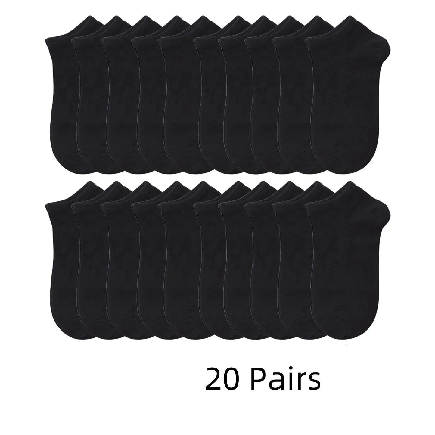 Solid  Low Cut Ankle Socks for Men and Women, Breathable and Durable Multipacks for Daily Wear.