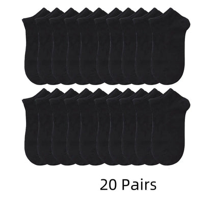 Solid  Low Cut Ankle Socks for Men and Women, Breathable and Durable Multipacks for Daily Wear.