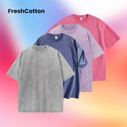Women'S Graphic Print Tops 4-Pack - Unisex Soft Washed Cotton Fabric Short-Sleeve round Neck Tees, Classic Relaxed Fit for Everyday Streetwear, Thanksgiving Wear, Shortsleeve, Crew Neck, Easter, Valentines Day, Athletic, Outdoors, Casual, Essential, Jogge