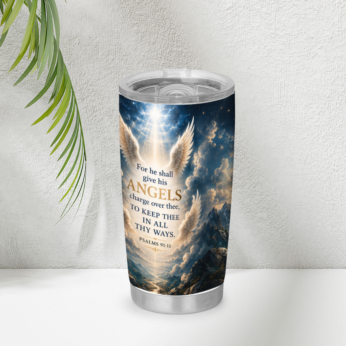 Xyrt Apparel Faith 20oz tumbler - Psalms 91:11