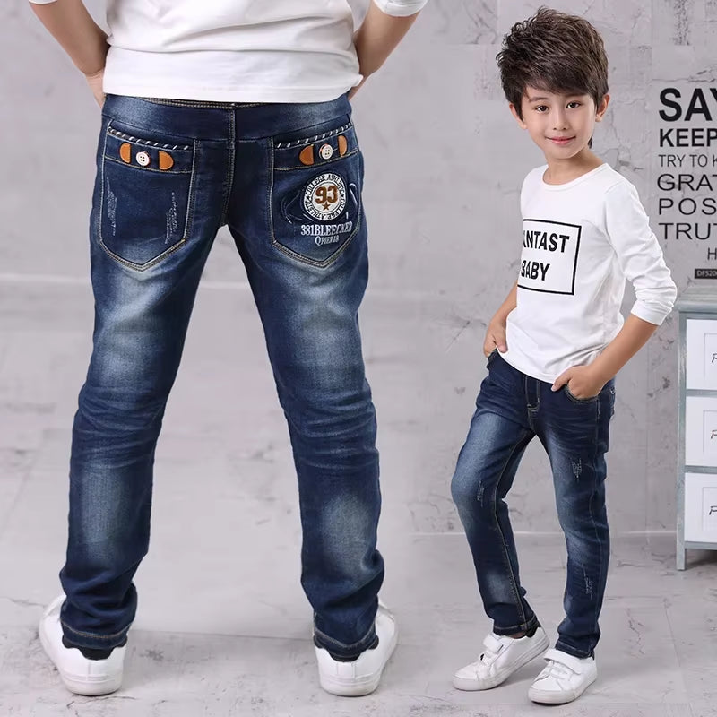 Kids Boys Clothes Jeans Pants Children Wears Denim Clothing Infant Baby Trousers Bottoms 4 5 6 7 8 9 10 11 Years