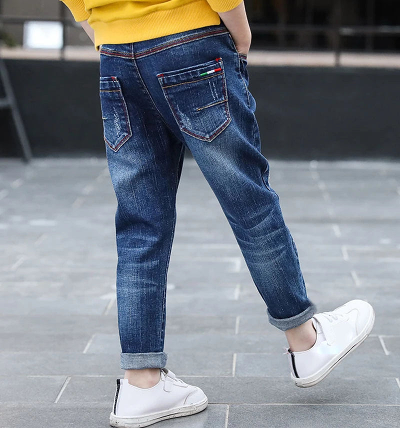 Kids Boys Clothes Jeans Pants Children Wears Denim Clothing Infant Baby Trousers Bottoms 4 5 6 7 8 9 10 11 Years