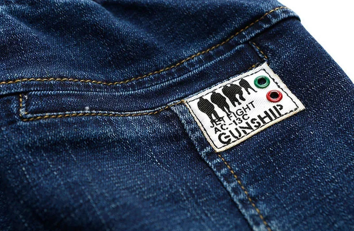 4-11 Years Boys Clothes Slim Straight Jeans Young Pants Kids Baby Children Denim Clothing Trousers Elastic Waist Bottoms