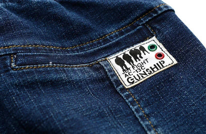 4-11 Years Boys Clothes Slim Straight Jeans Young Pants Kids Baby Children Denim Clothing Trousers Elastic Waist Bottoms