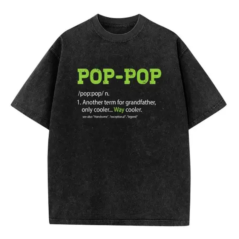 Pops Shirt for Grandpa, Pop-Pop Definition Cool Dad Gift T-Shirt