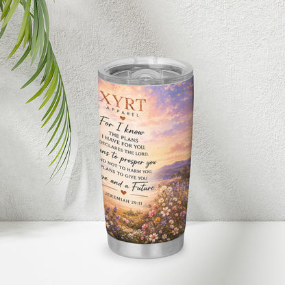 Xyrt Apparel Faith 20oz Tumbler - Jeremiah 29:11 