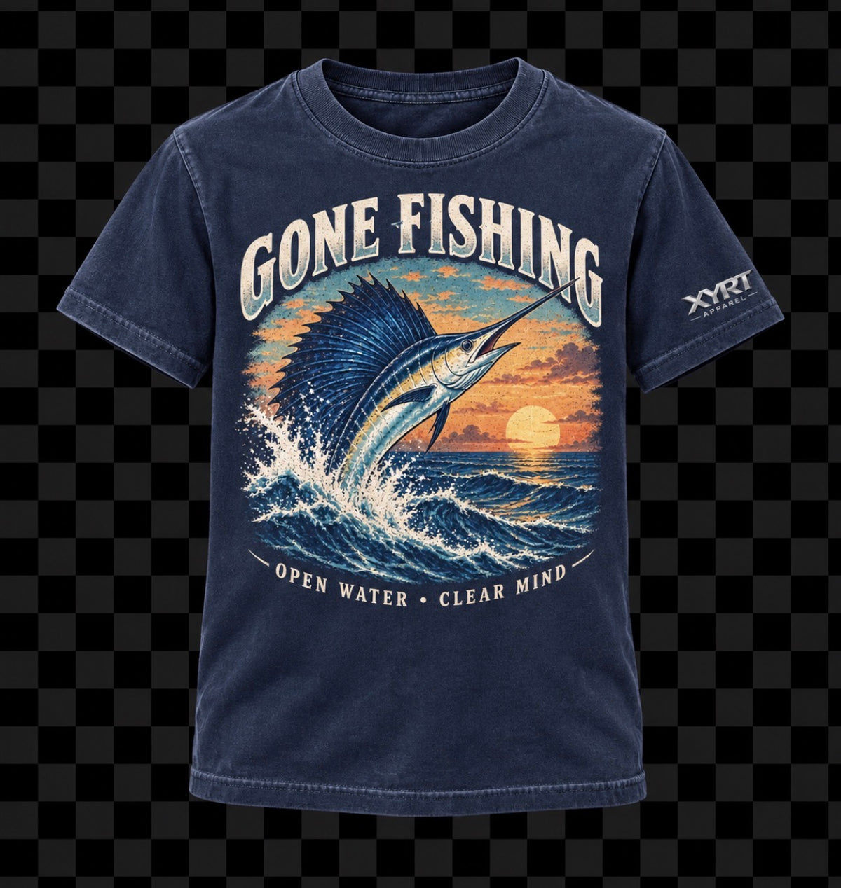 XYRT Apparel Kids Gone Fishing Graphic T-Shirt