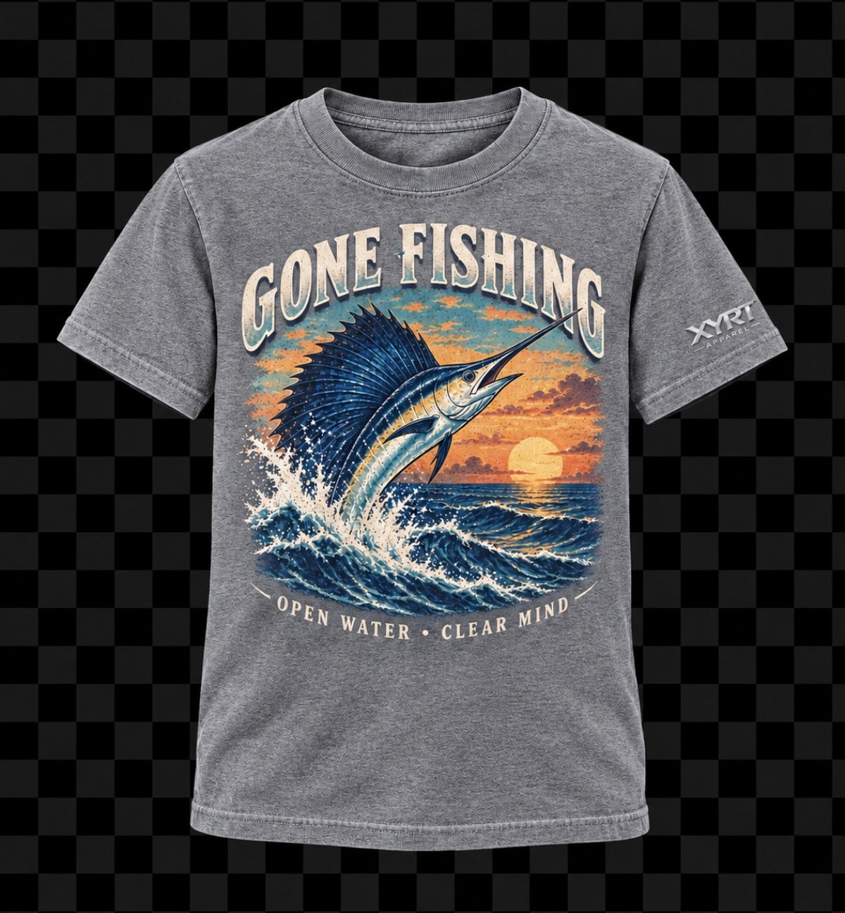 XYRT Apparel Kids Gone Fishing Graphic T-Shirt