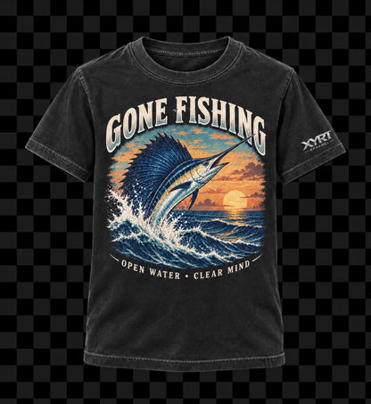 XYRT Apparel Kids Gone Fishing Graphic T-Shirt
