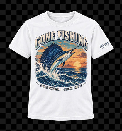 XYRT Apparel Kids Gone Fishing Graphic T-Shirt