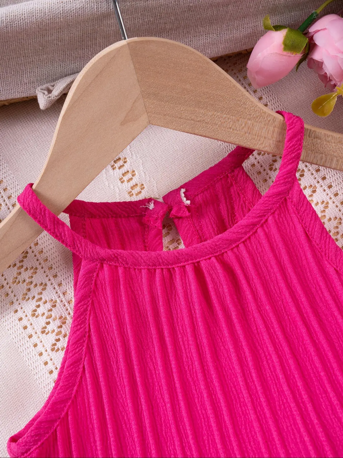 Toddler girls' ribbed tank top and shorts set