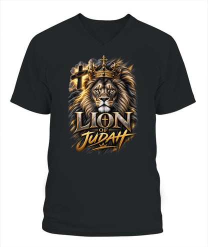 XYRT Apparel Faith Collection - Lion Of Judah Lady'S V-Neck T-Shirt 