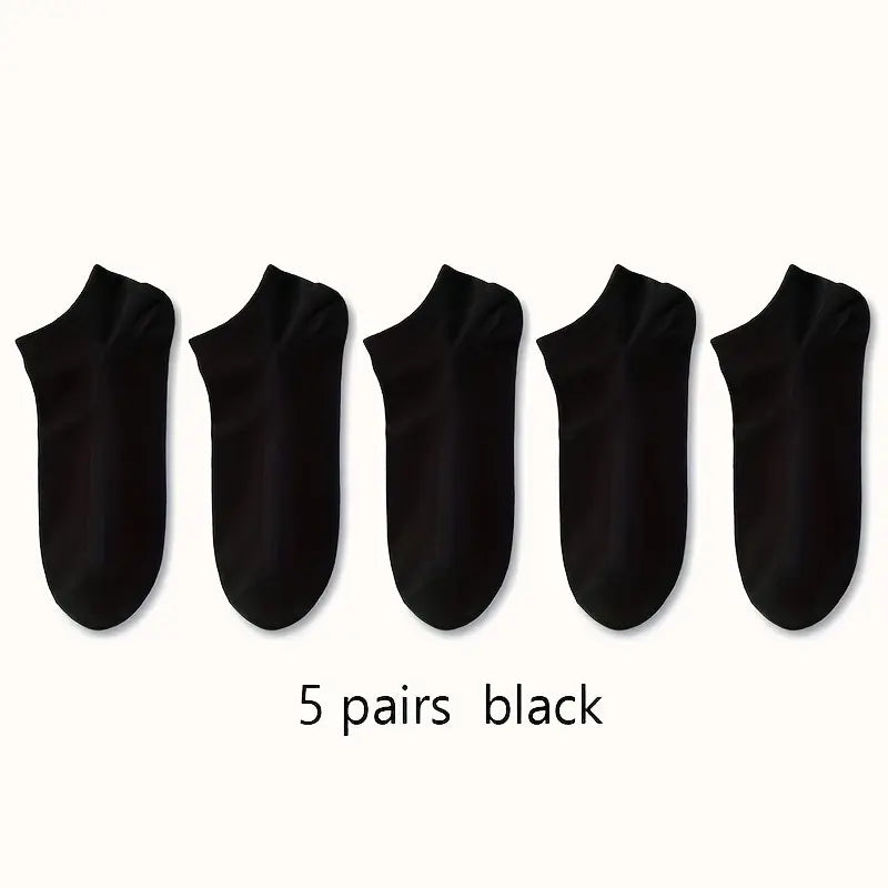 Solid  Low Cut Ankle Socks for Men and Women, Breathable and Durable Multipacks for Daily Wear.