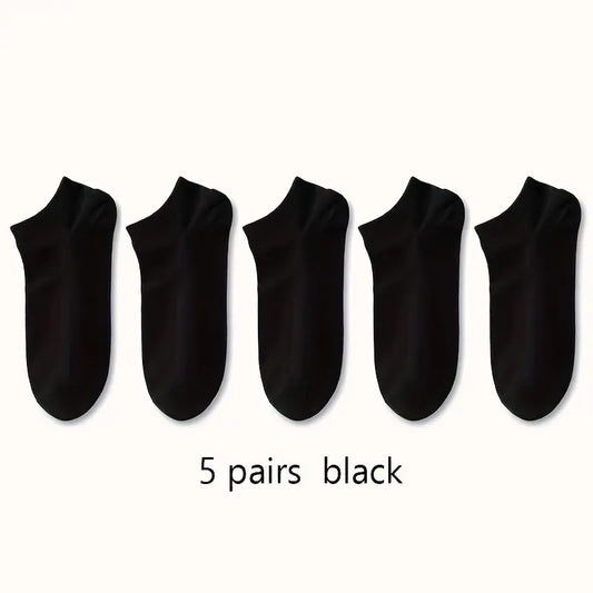 Solid  Low Cut Ankle Socks for Men and Women, Breathable and Durable Multipacks for Daily Wear.