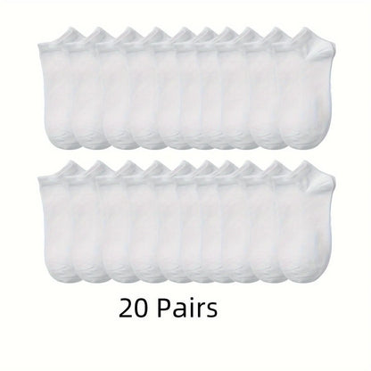 Solid  Low Cut Ankle Socks for Men and Women, Breathable and Durable Multipacks for Daily Wear.