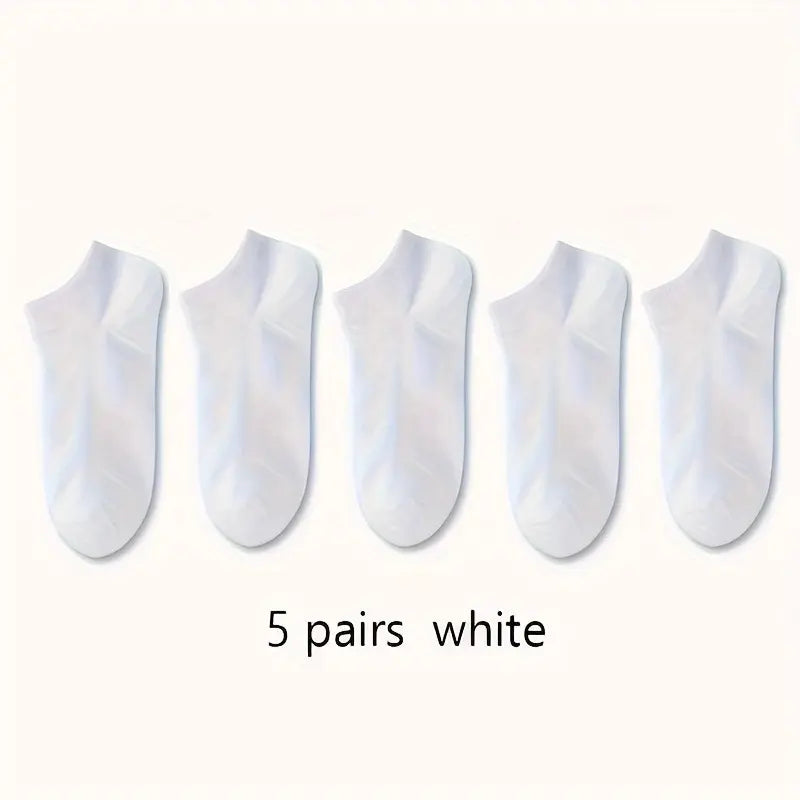 Solid  Low Cut Ankle Socks for Men and Women, Breathable and Durable Multipacks for Daily Wear.