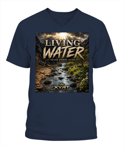 Xyrt Apparel Faith collection - 'Living Water'  V-Neck T-Shirt 
