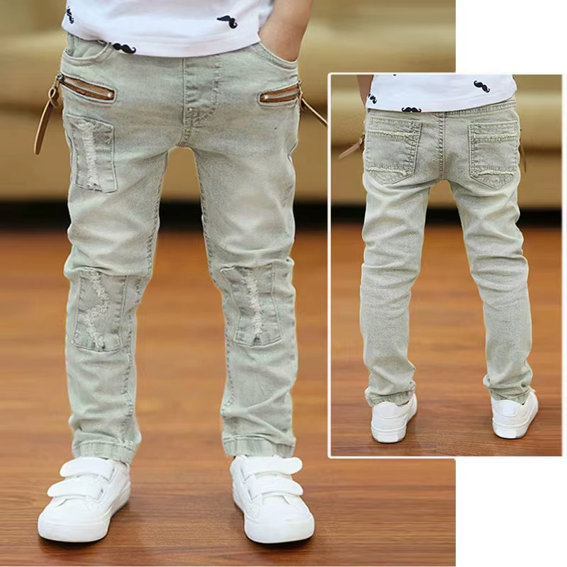 Kids Boys Clothes Jeans Pants Children Wears Denim Clothing Infant Baby Trousers Bottoms 4 5 6 7 8 9 10 11 Years