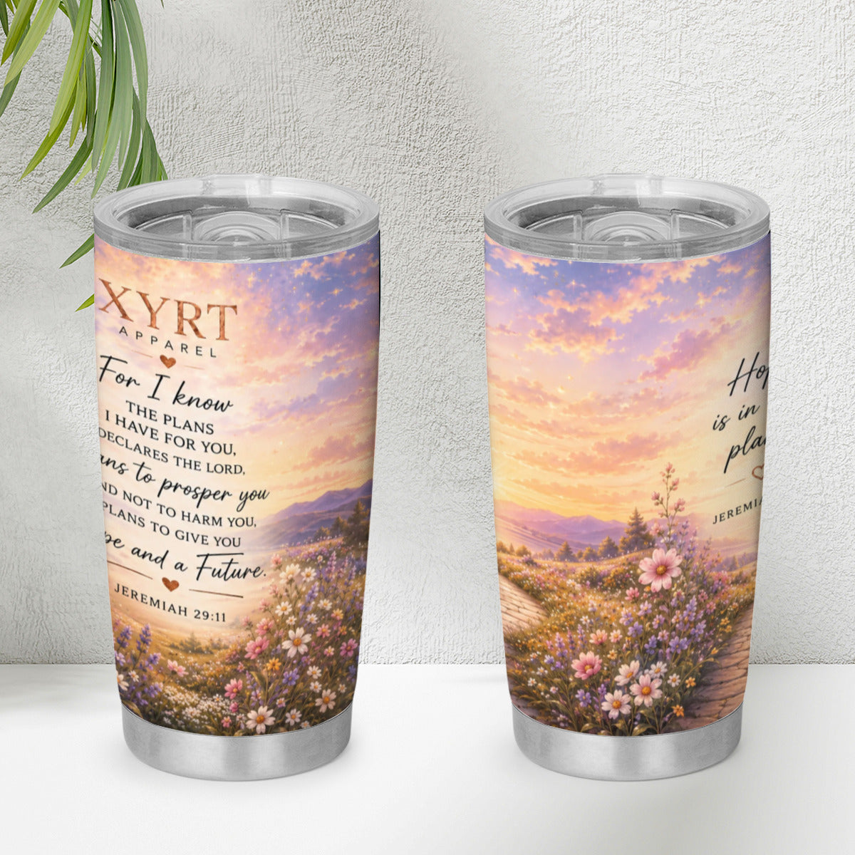 Xyrt Apparel Faith 20oz Tumbler - Jeremiah 29:11 