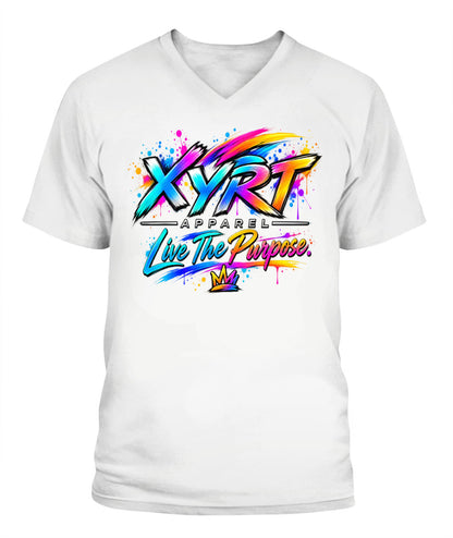 Lady'S  Xyrt Apparel Splash V-Neck T-Shirt 