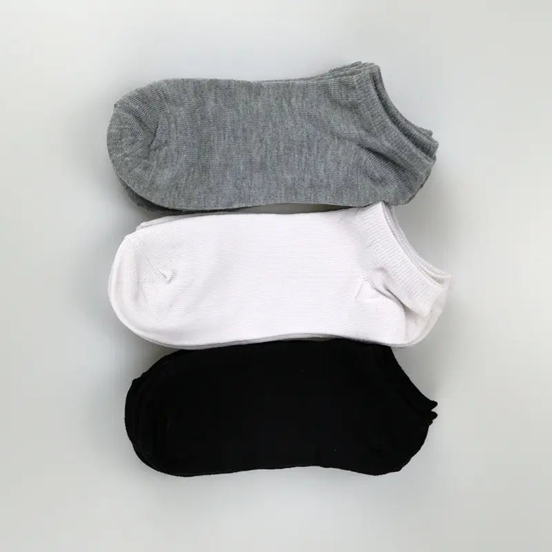Solid  Low Cut Ankle Socks for Men and Women, Breathable and Durable Multipacks for Daily Wear.
