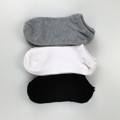 Solid  Low Cut Ankle Socks for Men and Women, Breathable and Durable Multipacks for Daily Wear.